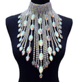 Collar Cadena Flecos Cristales AB