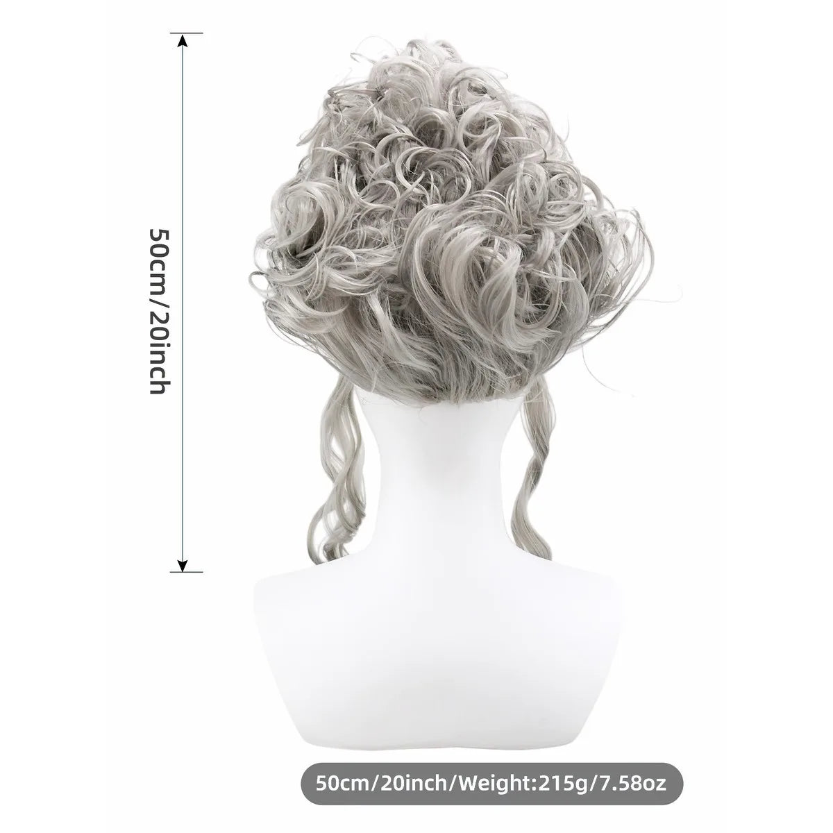 Peluca Rosa Esponjosa Plumas Flores