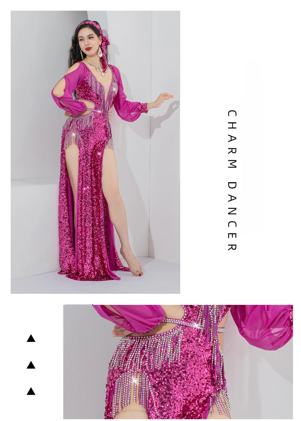 Vestido Danza Oriental Lentejuelas