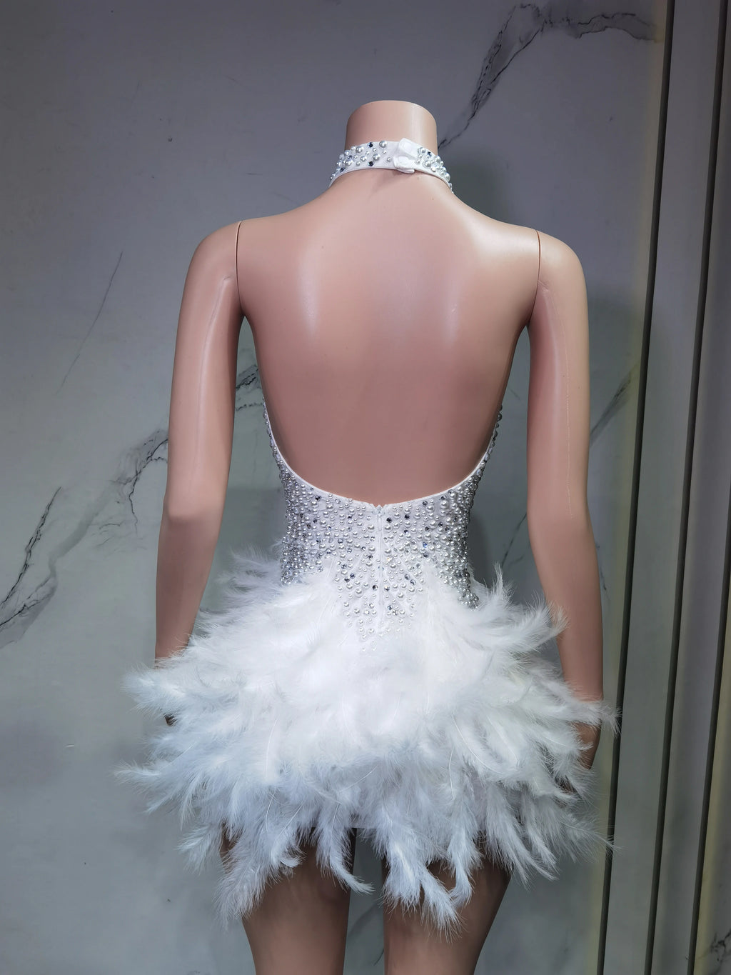 Vestido Danza Plumas