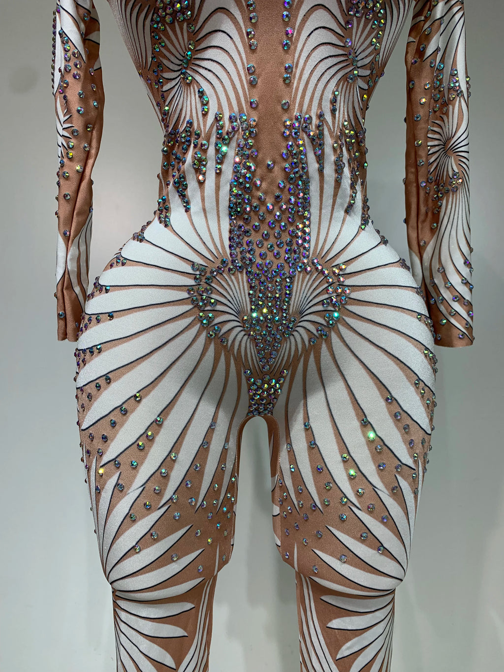 Jumpsuit Malla Diamantes Brillante