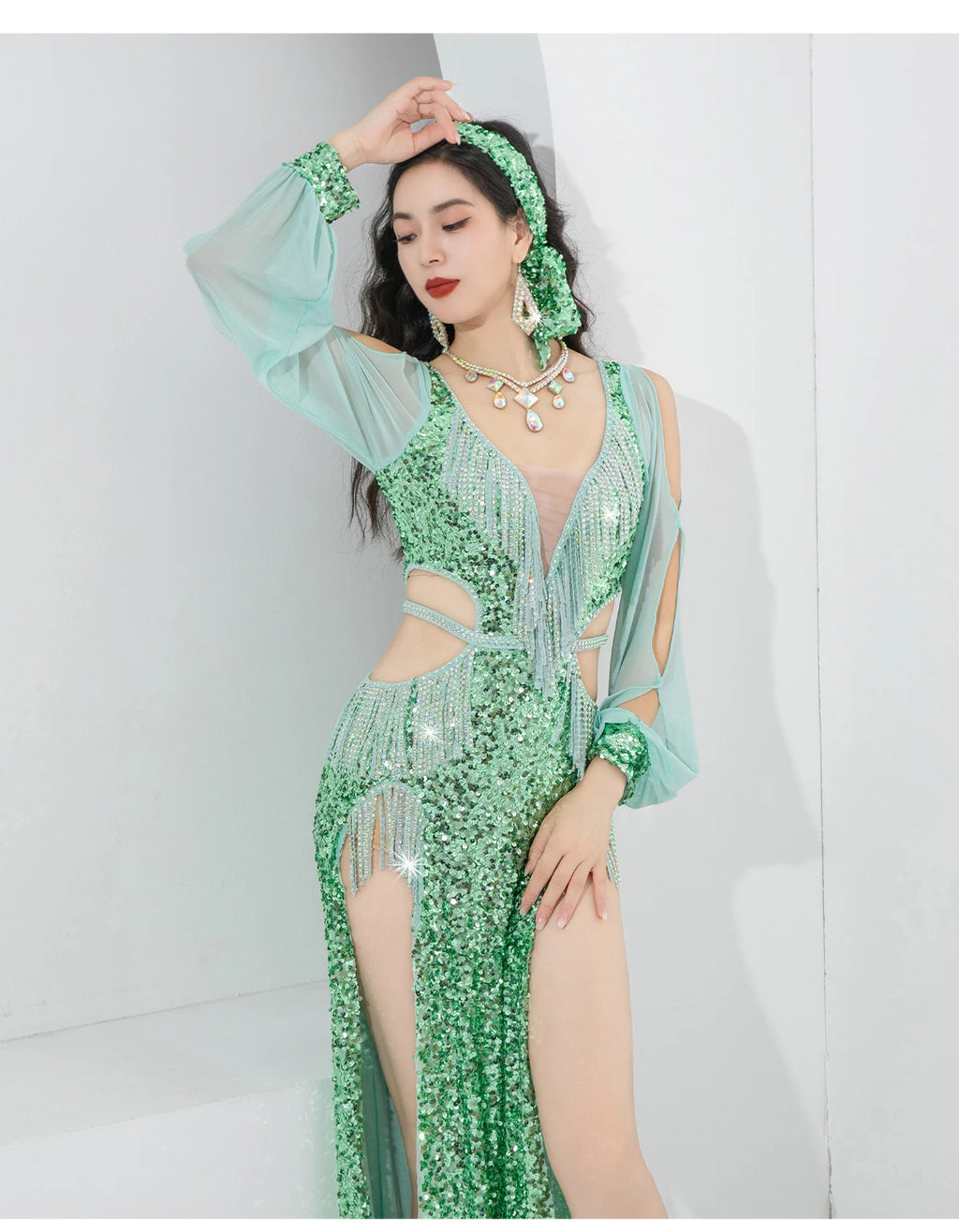 Vestido Danza Oriental Lentejuelas