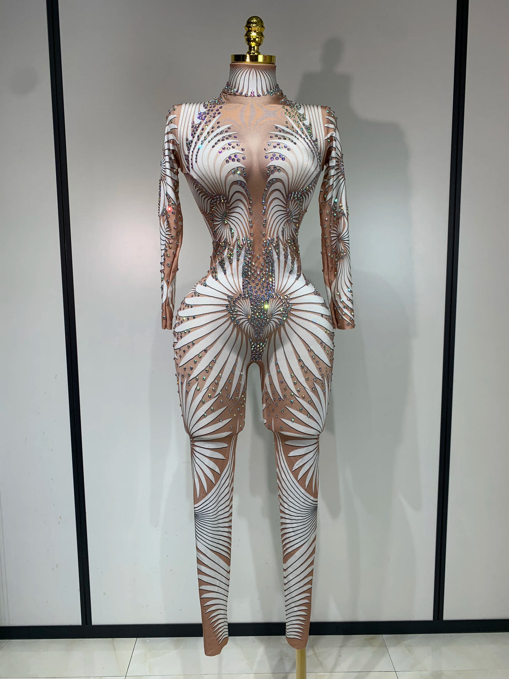 Jumpsuit Malla Diamantes Brillante