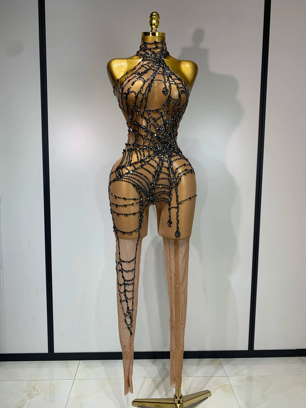 Jumpsuit Malla Diamantes Brillante