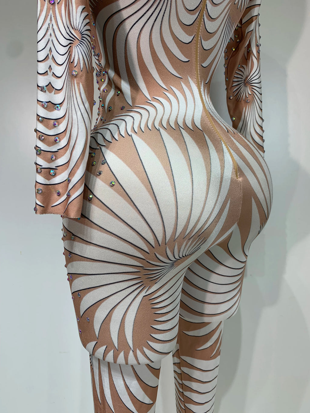 Jumpsuit Malla Diamantes Brillante