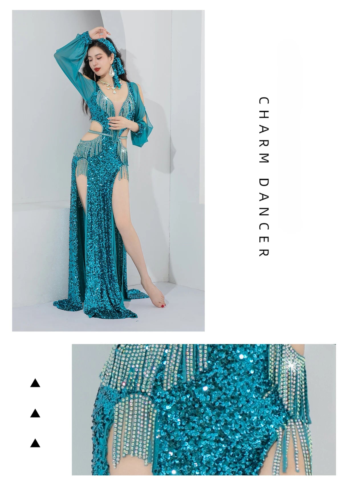 Vestido Danza Oriental Lentejuelas