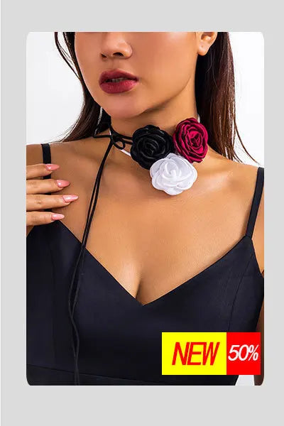 Choker Pedrería Corto Chunky