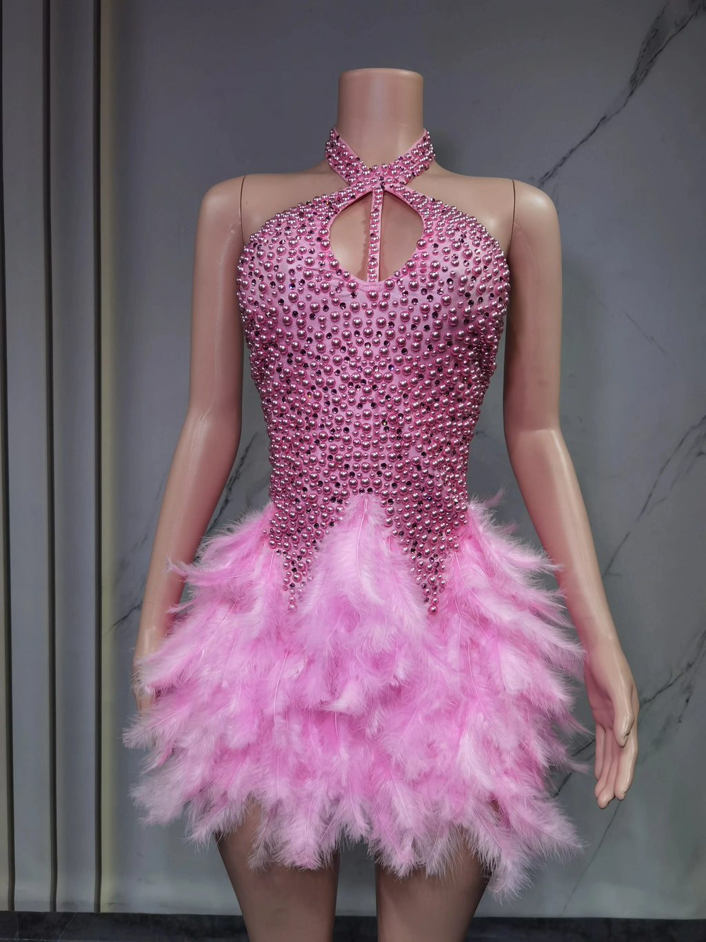 Vestido Danza Plumas