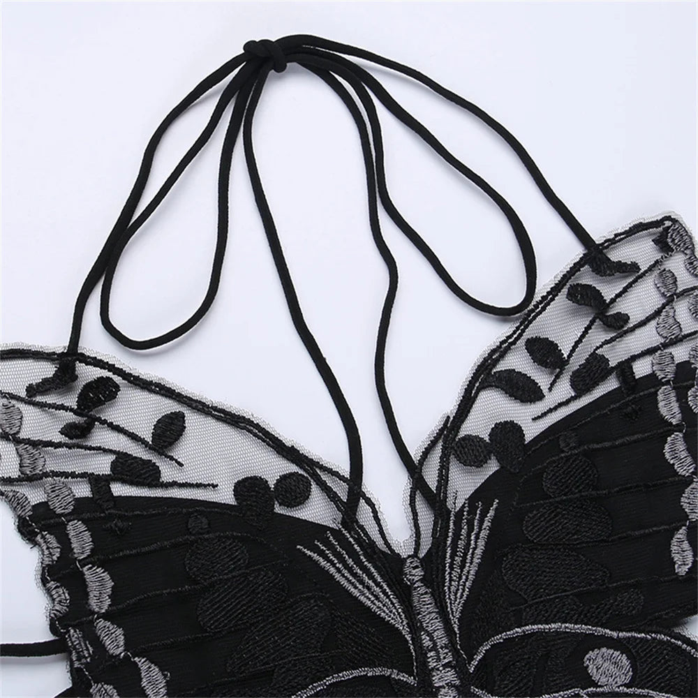 Top Encaje Mariposas