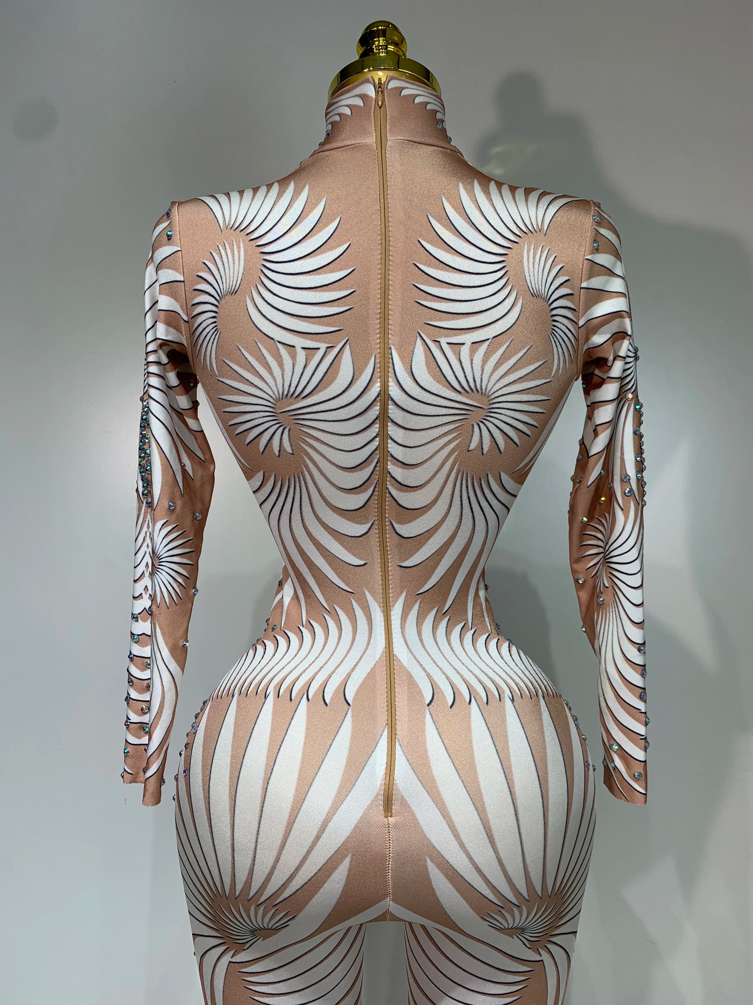 Jumpsuit Malla Diamantes Brillante