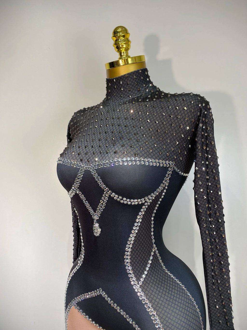 Jumpsuit Malla Diamantes Brillante