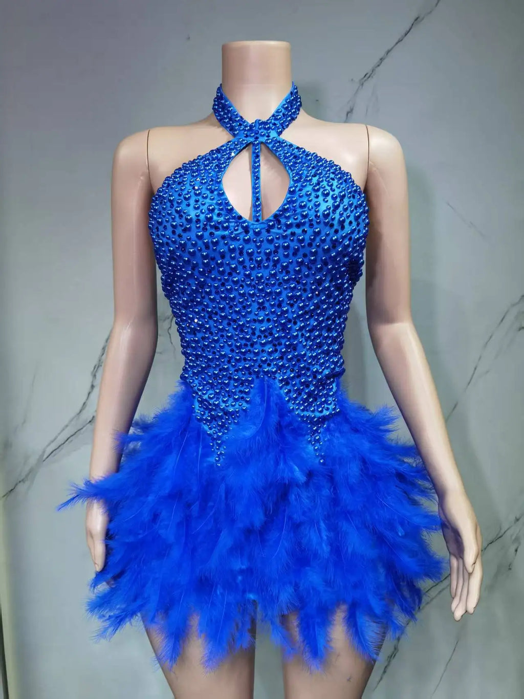 Vestido Danza Plumas