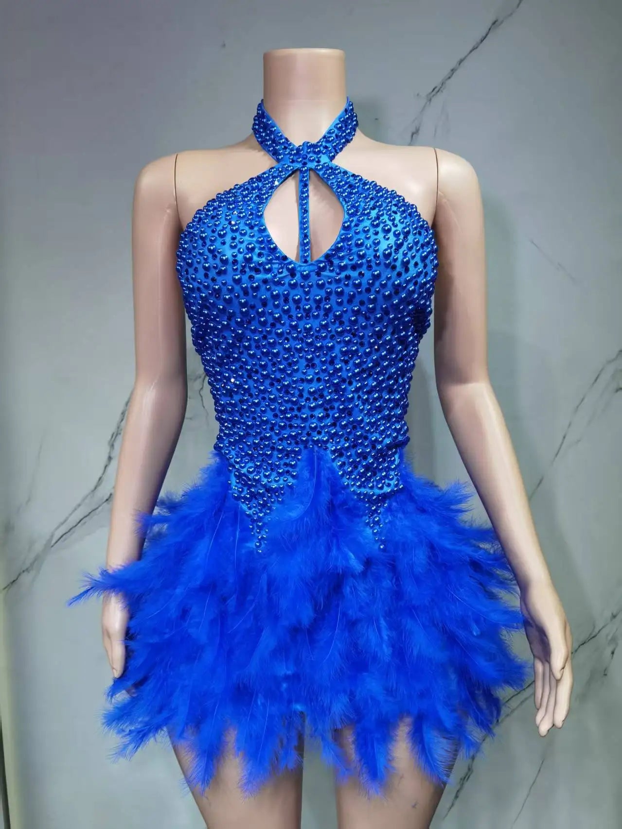 Vestido Danza Plumas