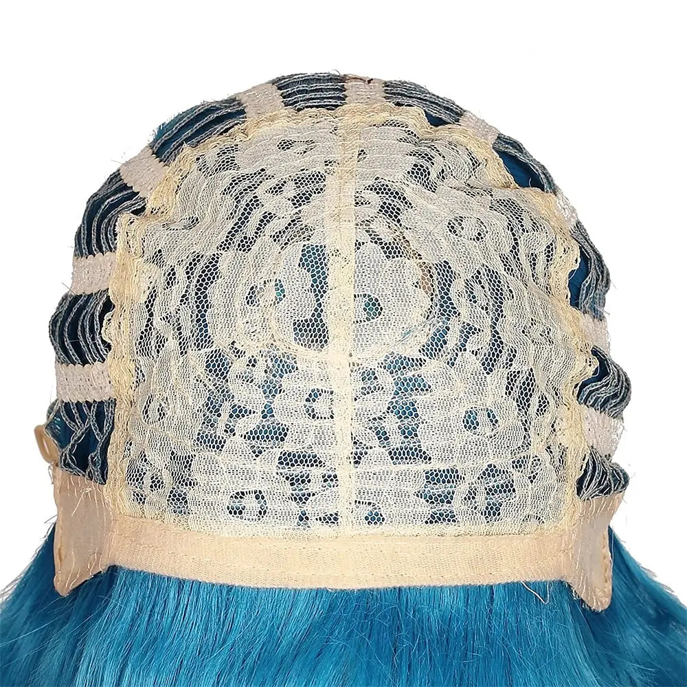 Peluca Rizos Largos Dos Coletas