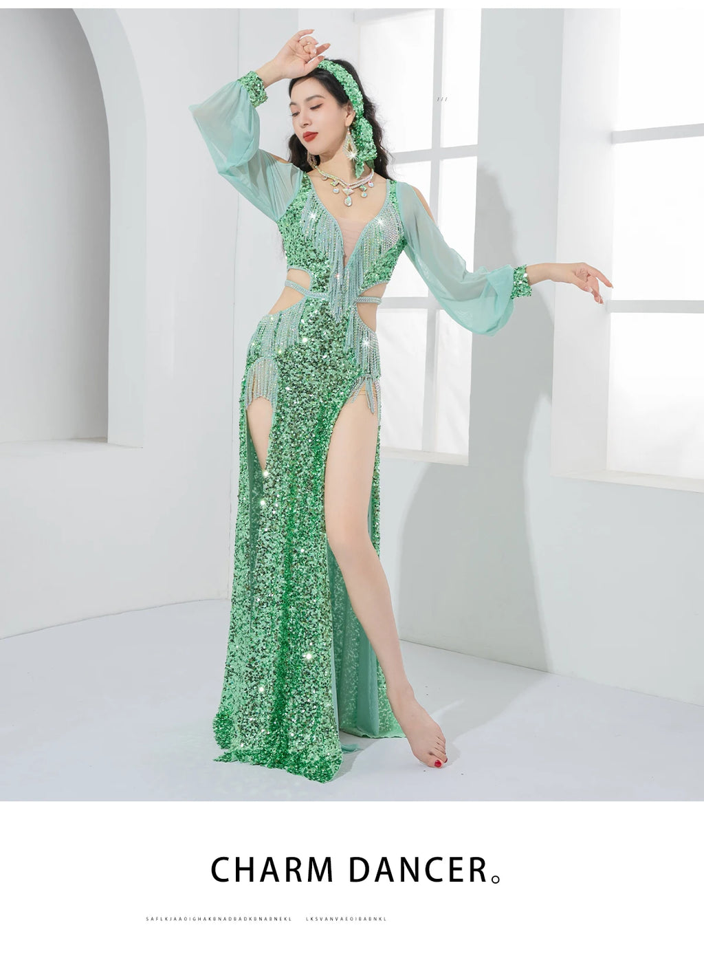 Vestido Danza Oriental Lentejuelas