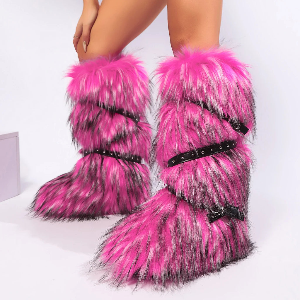 Botas Invierno Peluche Y2K