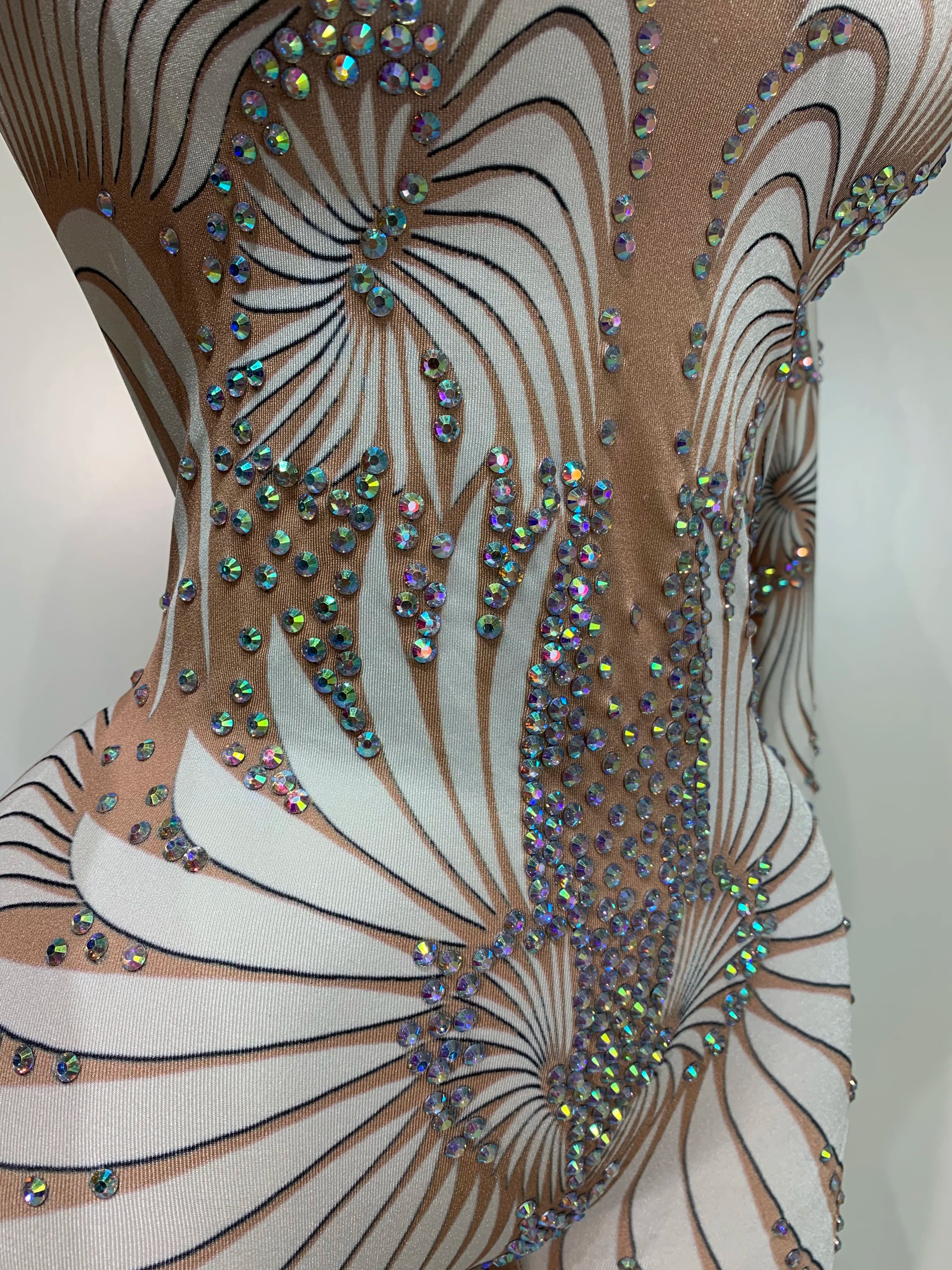 Jumpsuit Malla Diamantes Brillante