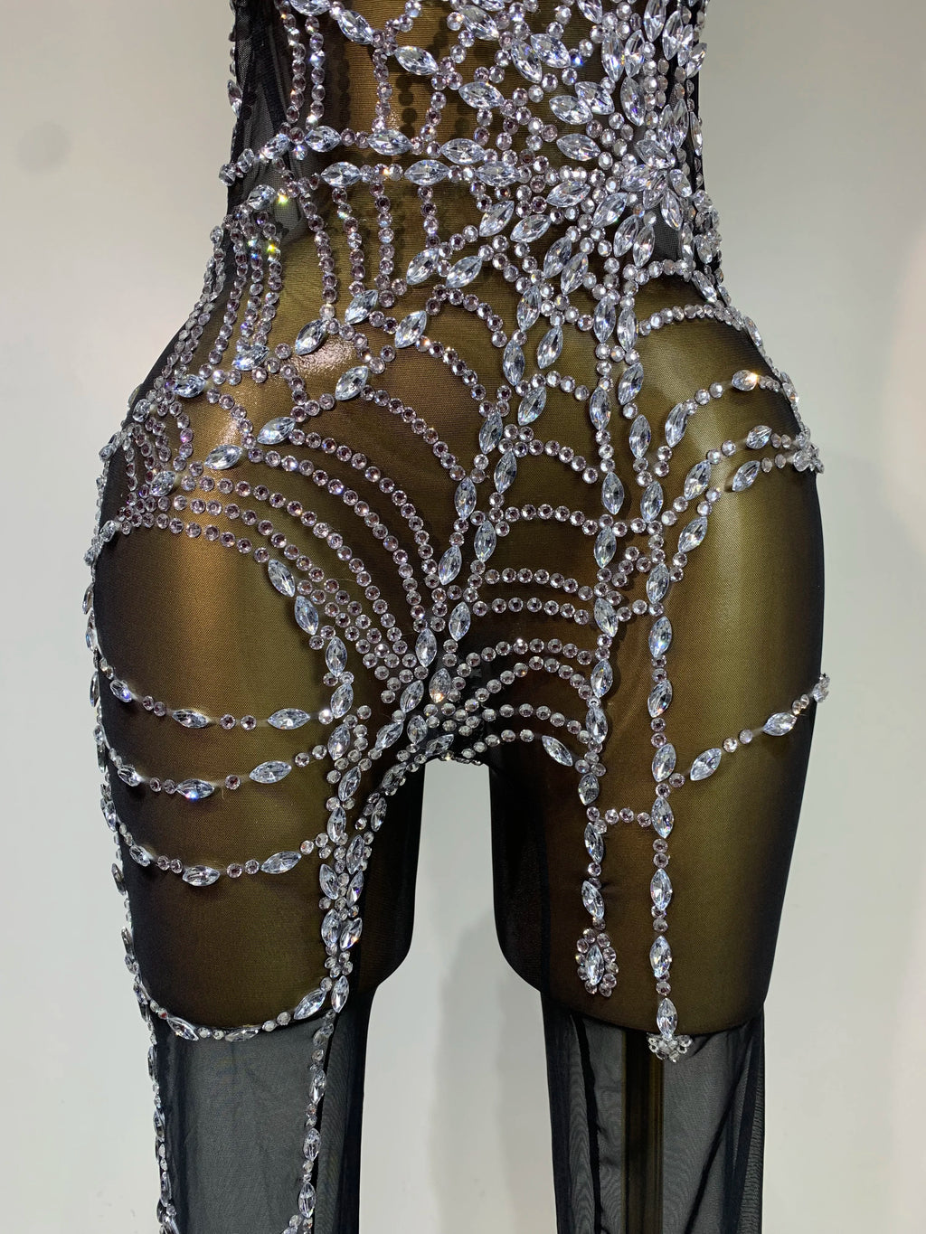 Jumpsuit Malla Diamantes Brillante