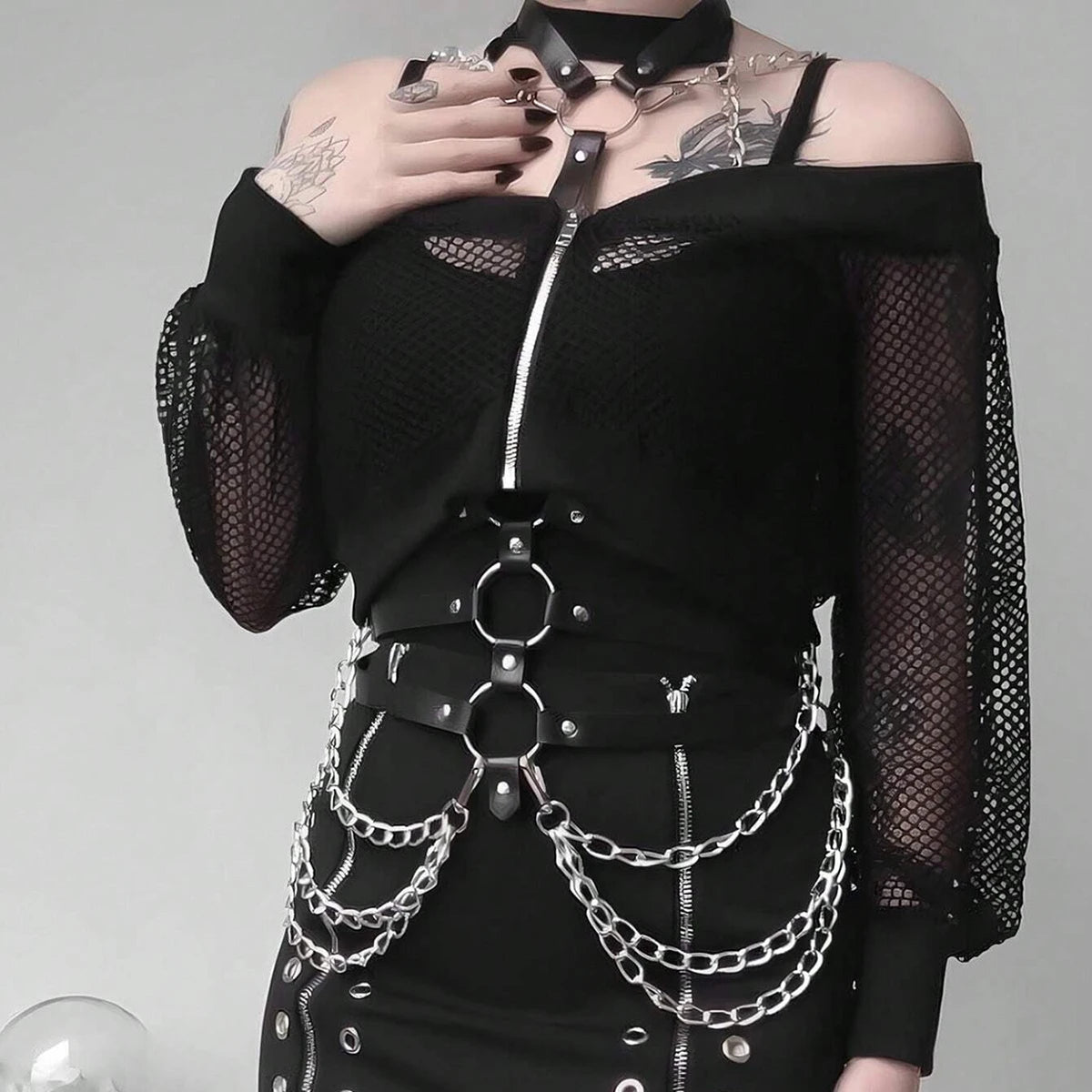 Cinturón Punk Cadenas