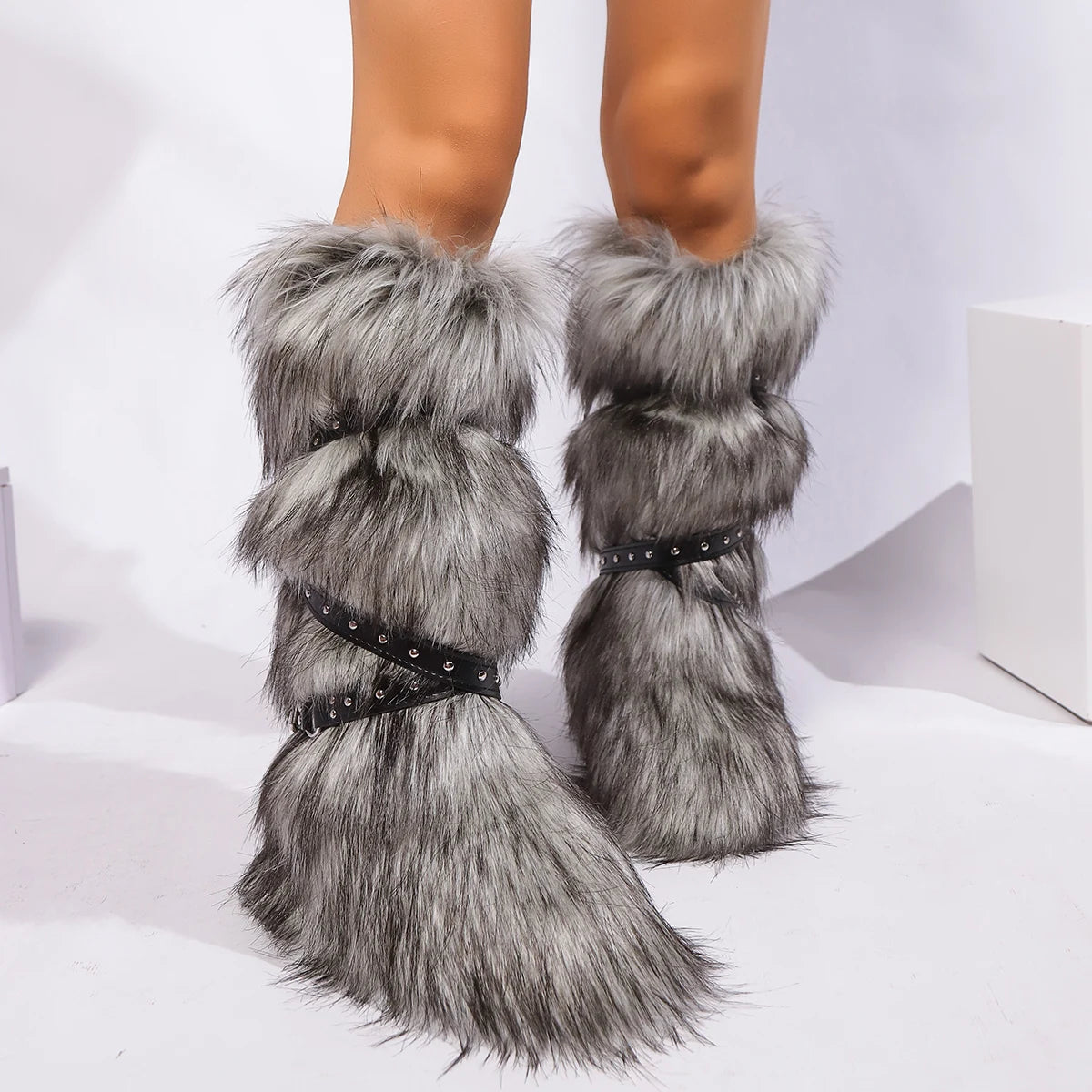 Botas Invierno Peluche Y2K