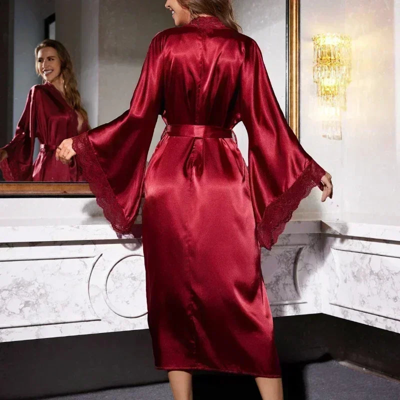 Bata Seda Encaje Elegante