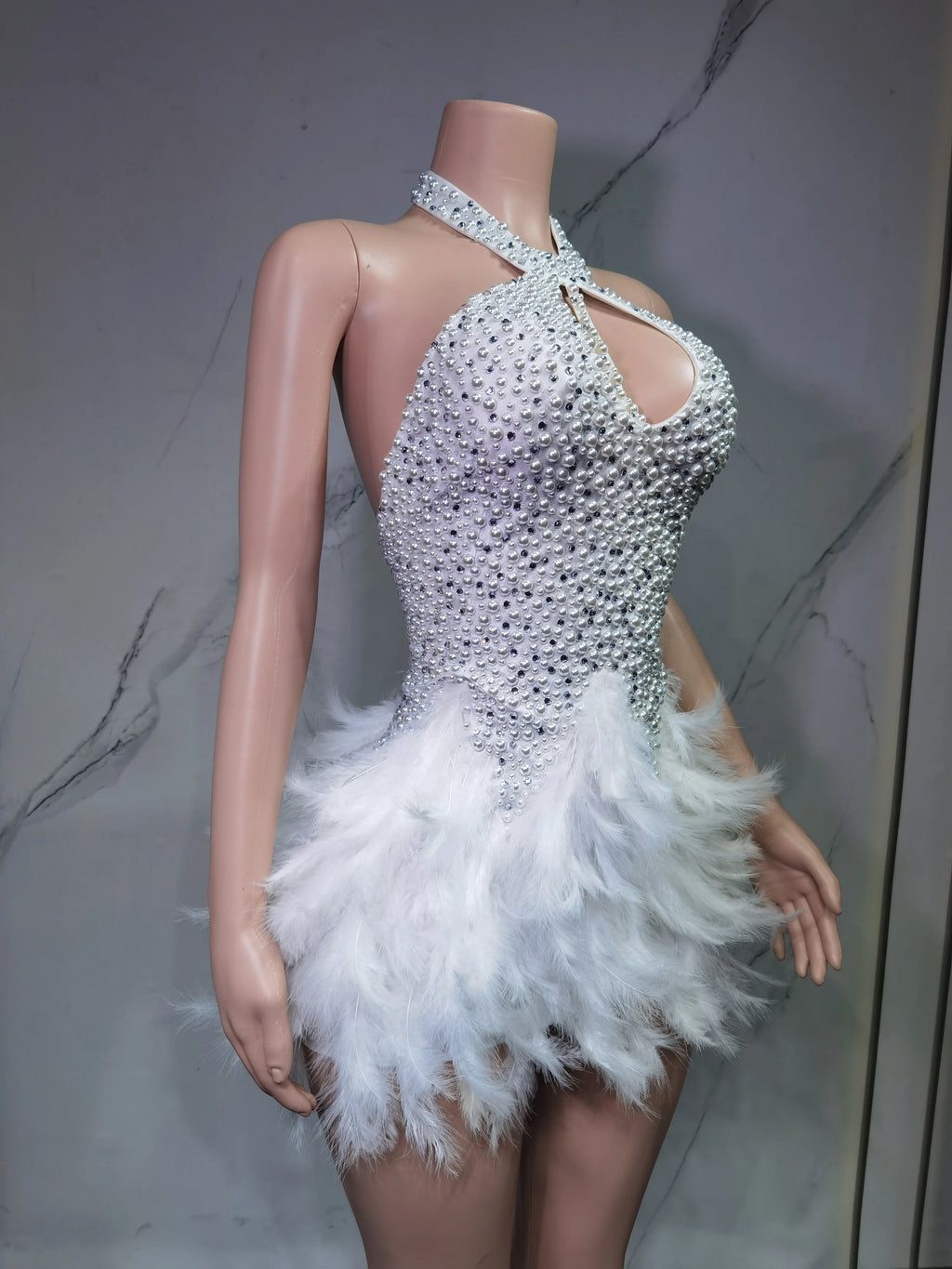 Vestido Danza Plumas