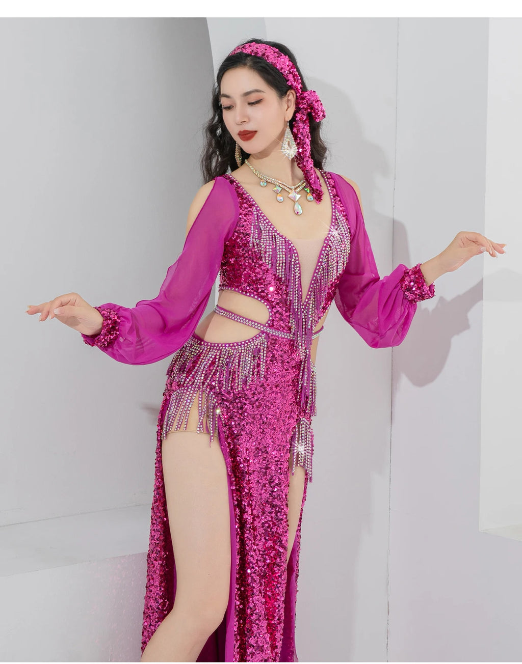 Vestido Danza Oriental Lentejuelas