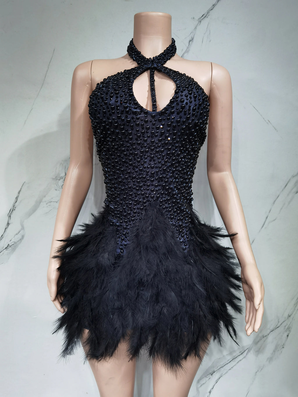 Vestido Danza Plumas