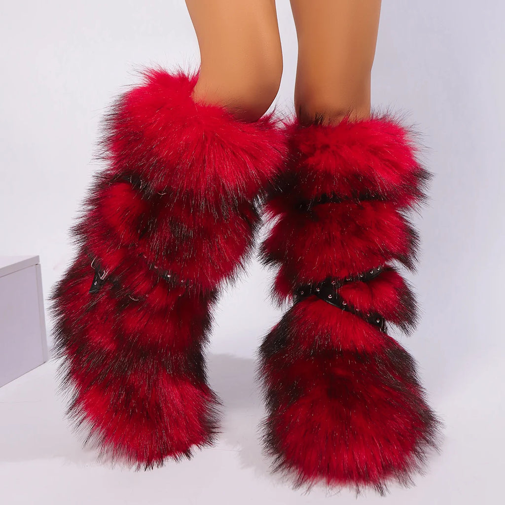Botas Invierno Peluche Y2K
