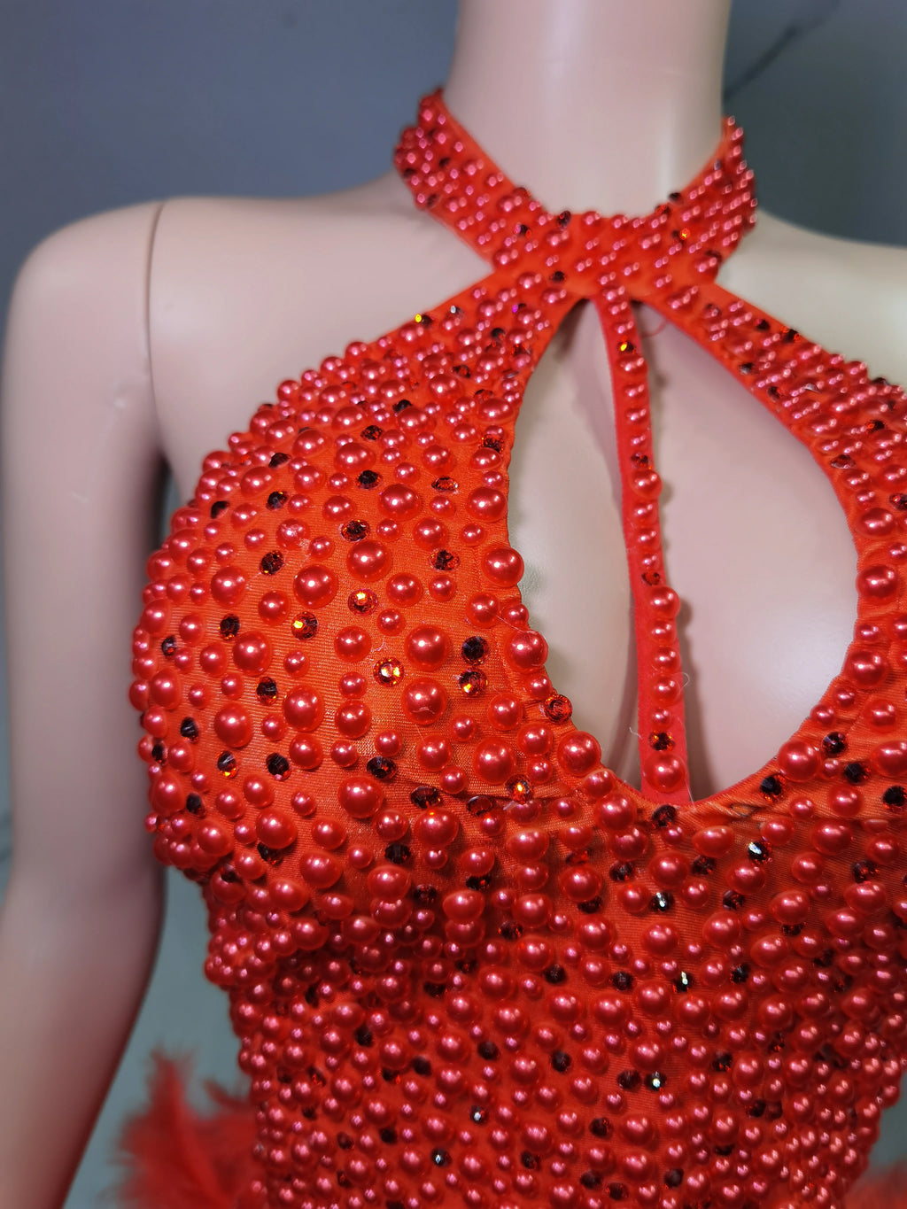 Vestido Danza Plumas