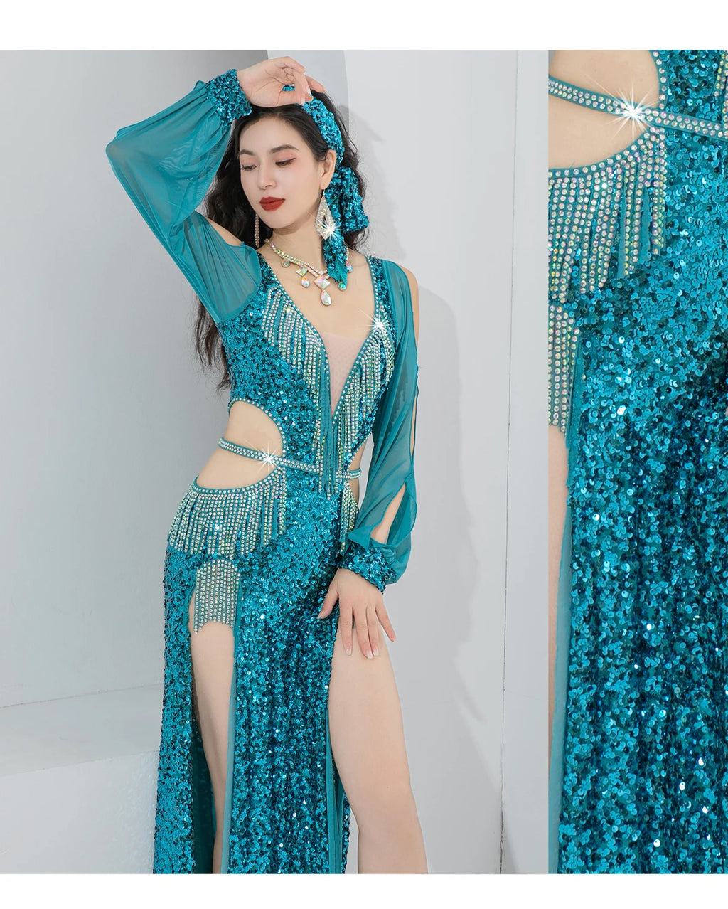 Vestido Danza Oriental Lentejuelas