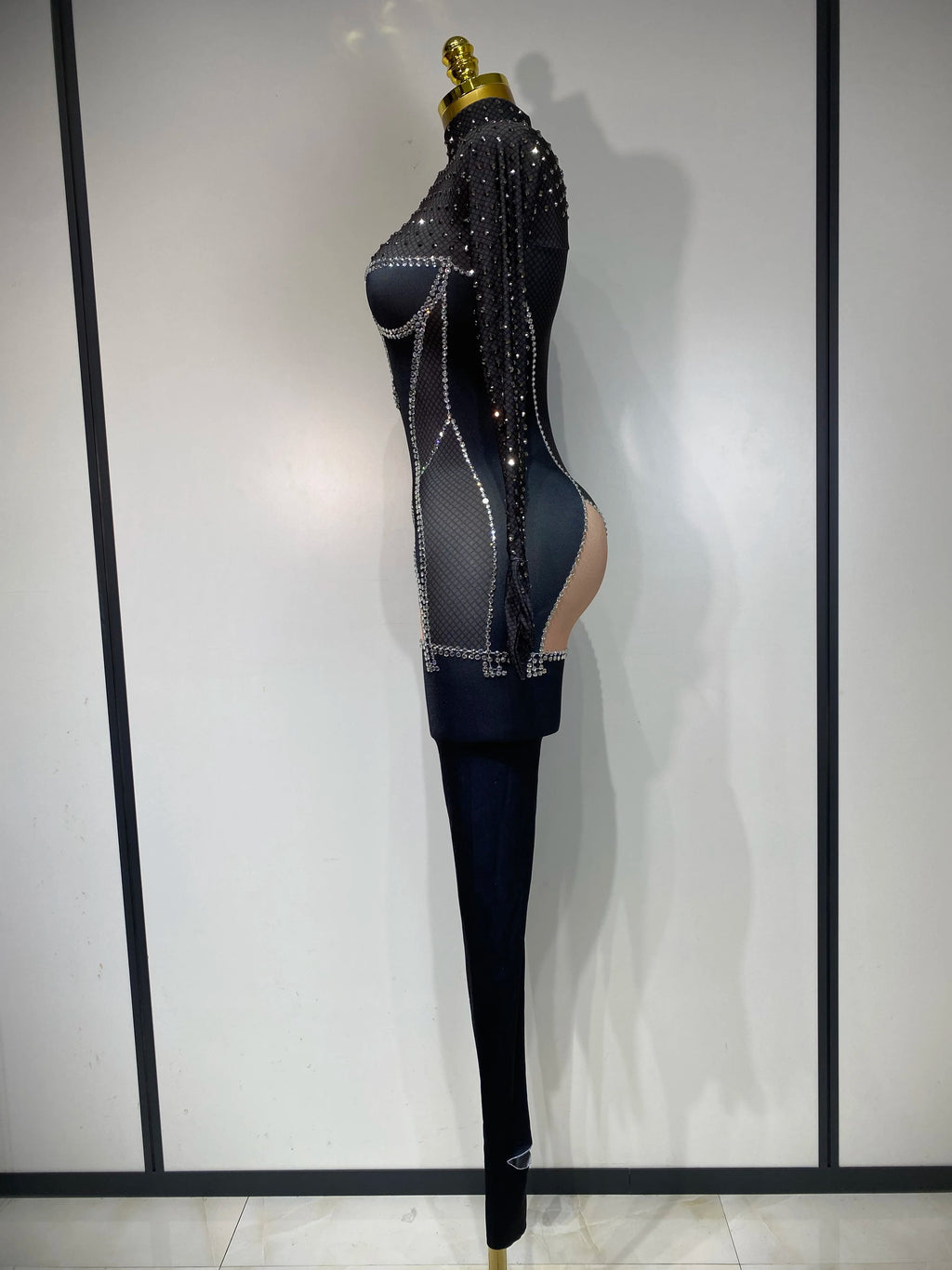 Jumpsuit Malla Diamantes Brillante