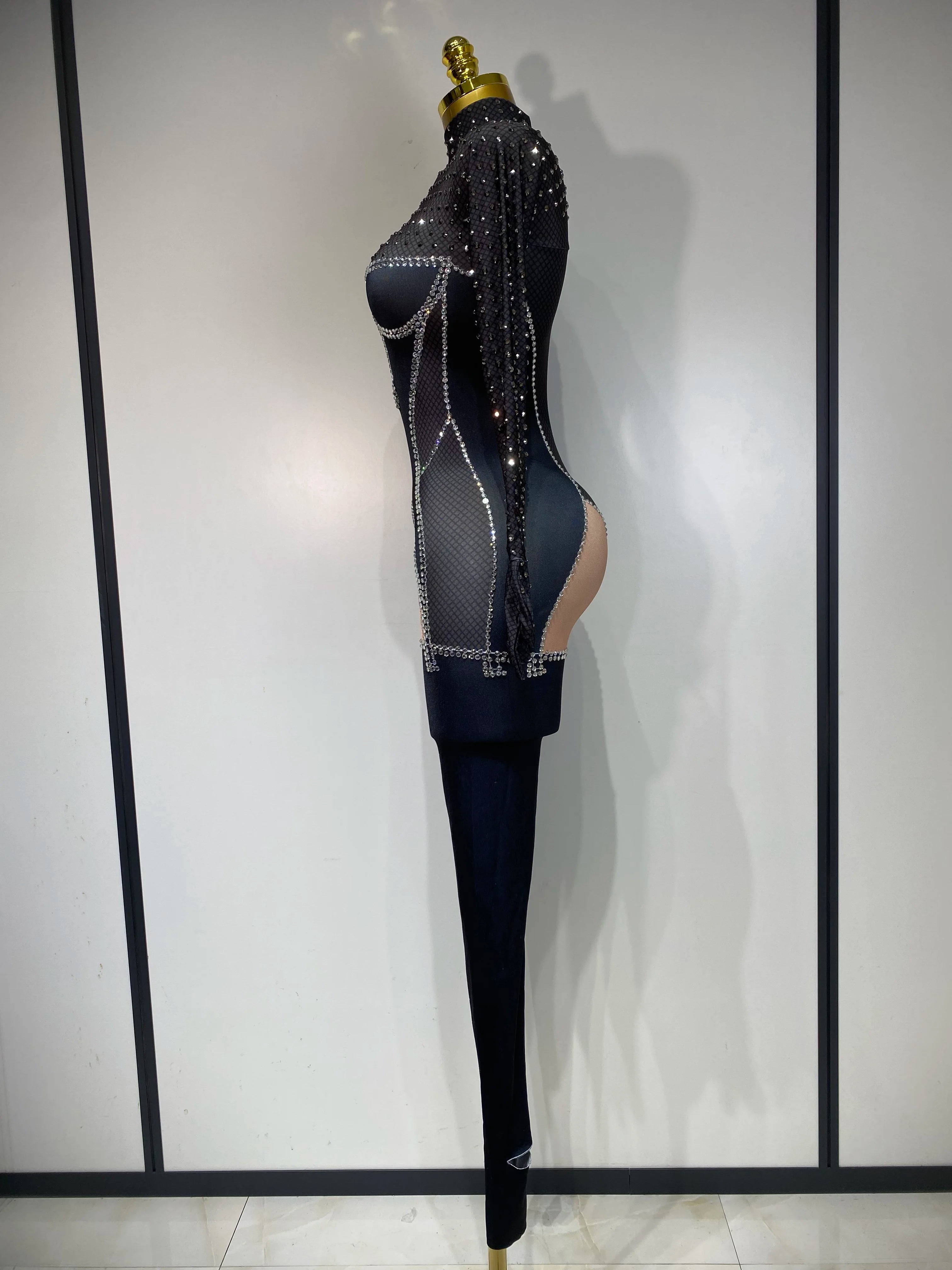 Jumpsuit Malla Diamantes Brillante