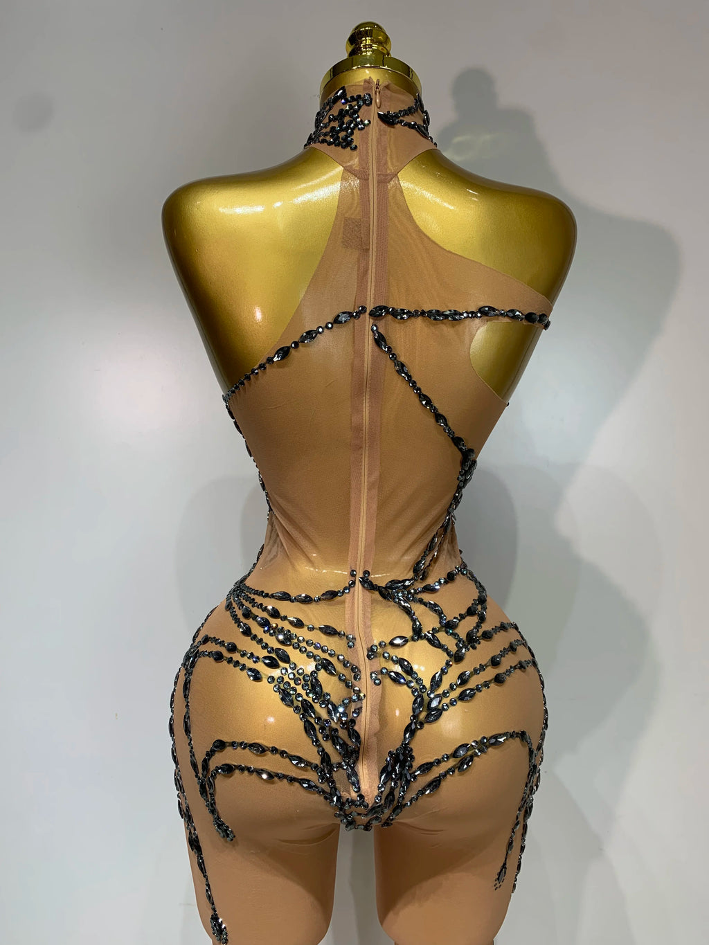 Jumpsuit Malla Diamantes Brillante