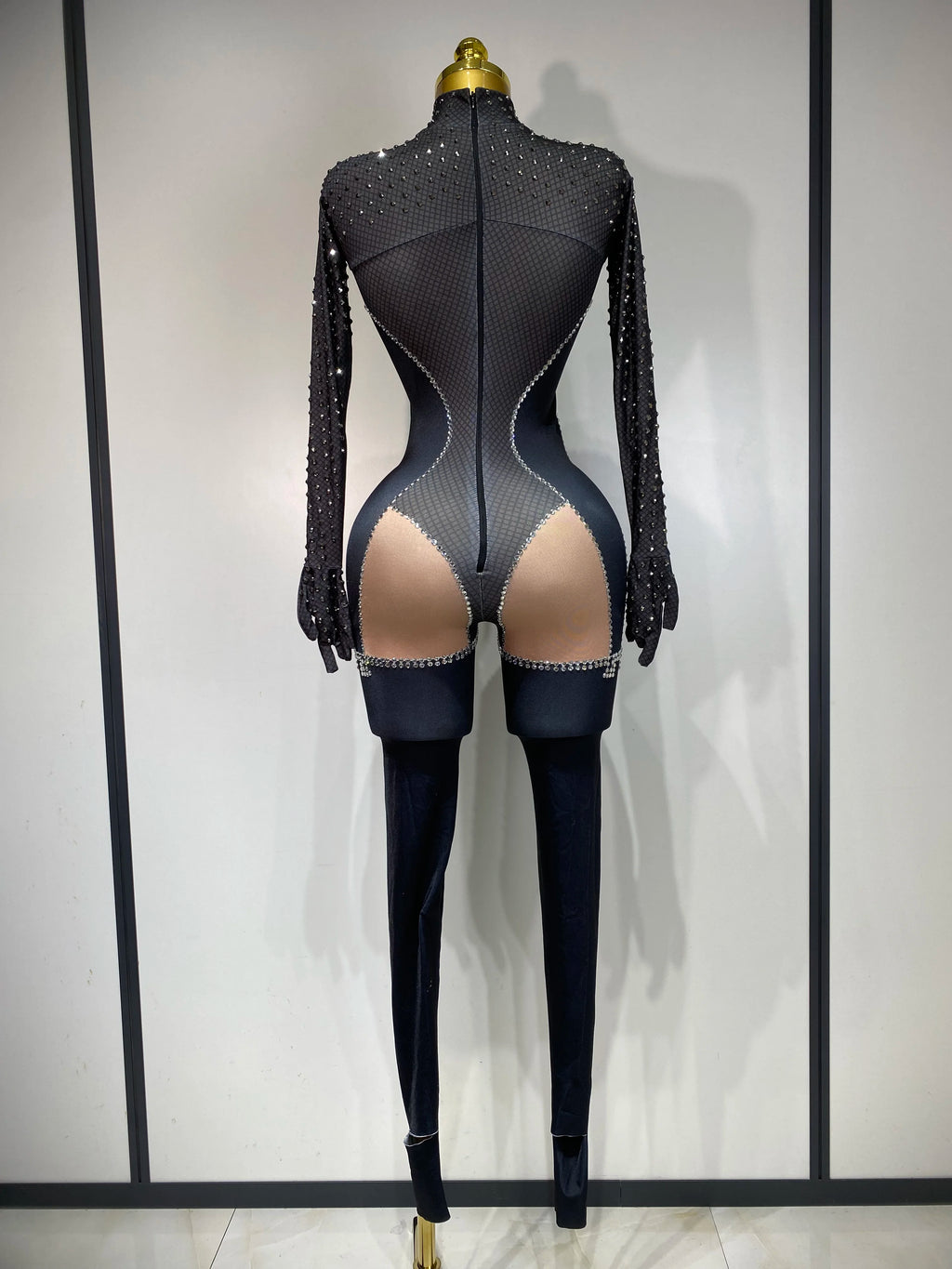 Jumpsuit Malla Diamantes Brillante