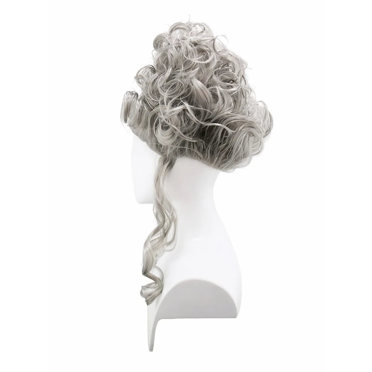 Peluca Rosa Esponjosa Plumas Flores