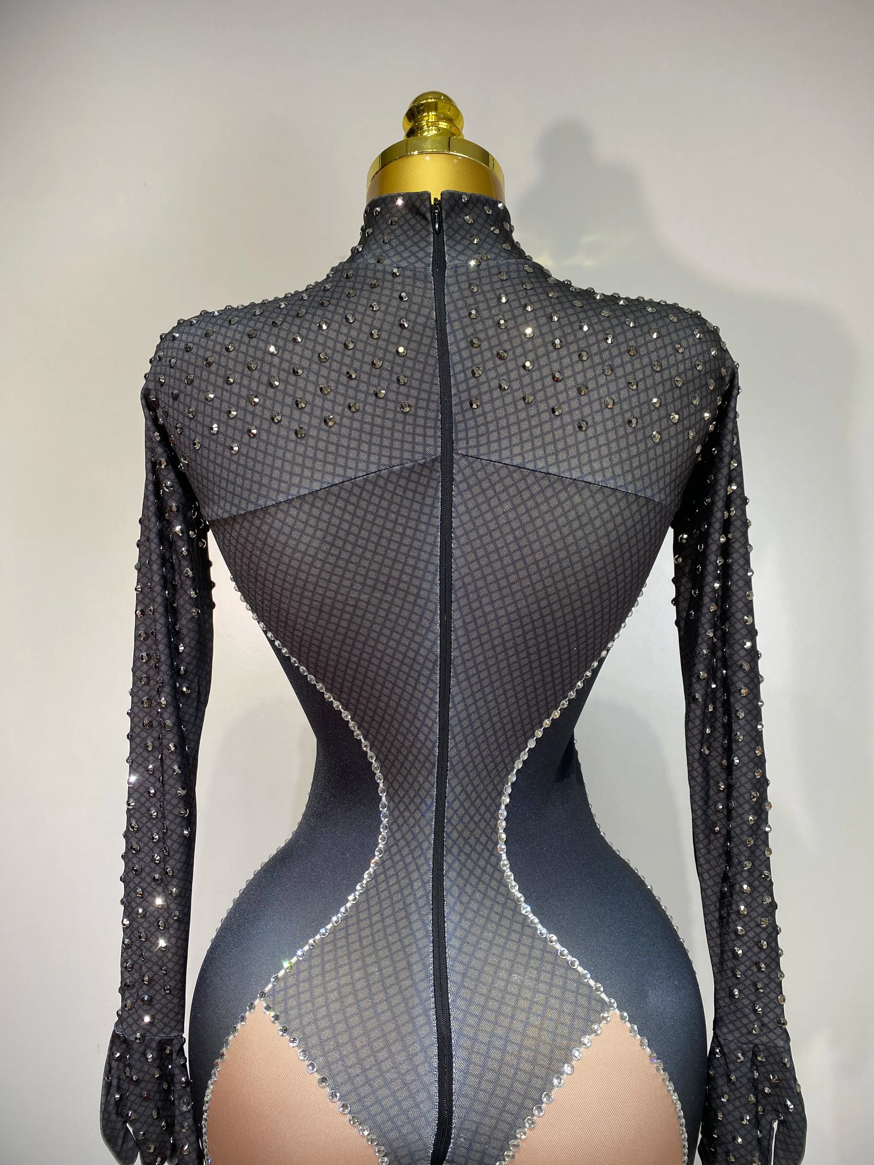 Jumpsuit Malla Diamantes Brillante