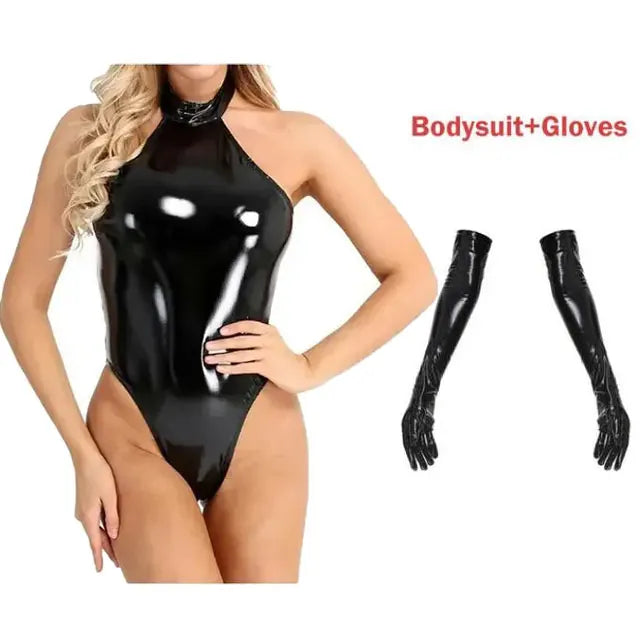 Catsuit Látex Completo Accesorios