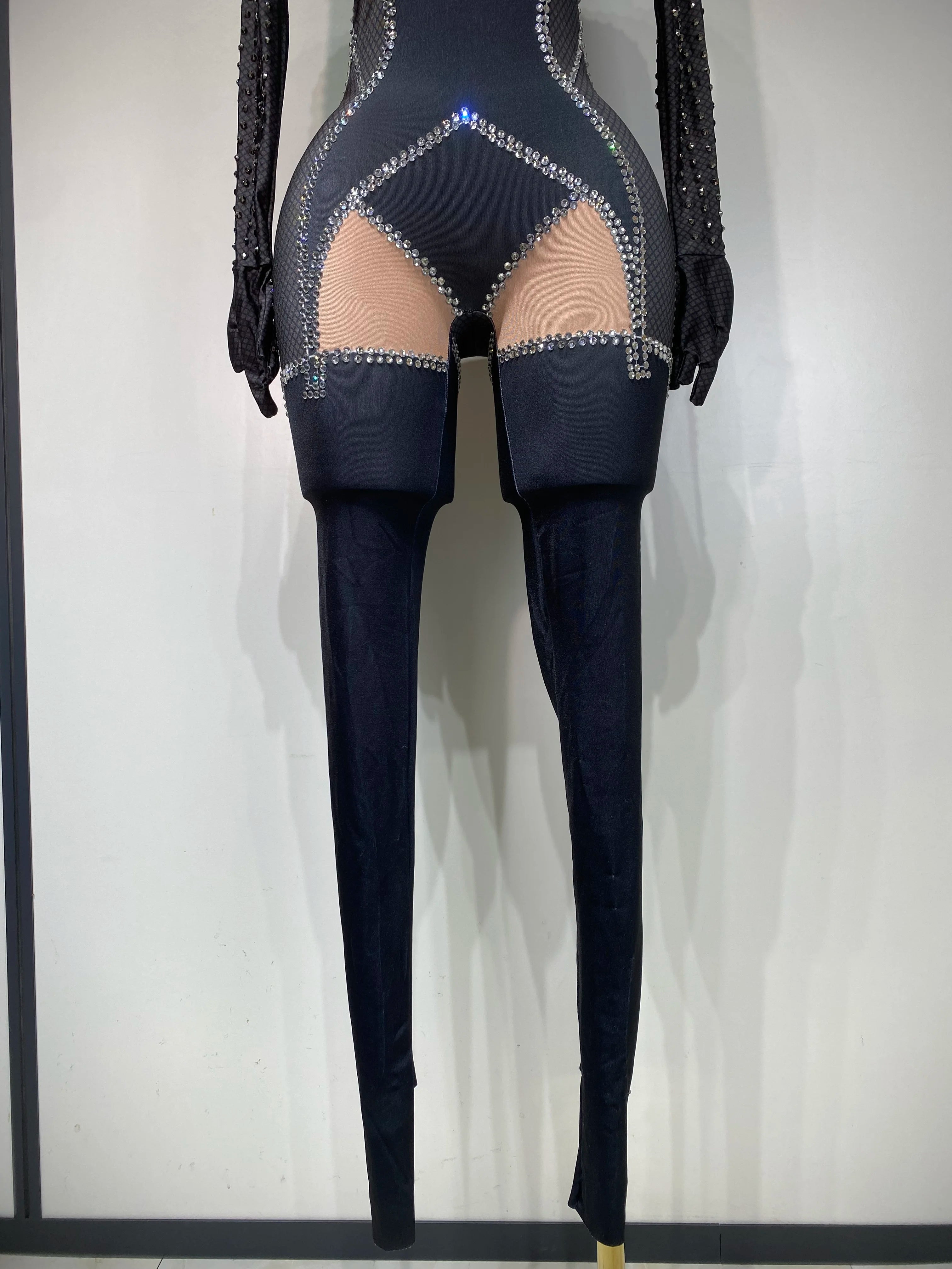 Jumpsuit Malla Diamantes Brillante