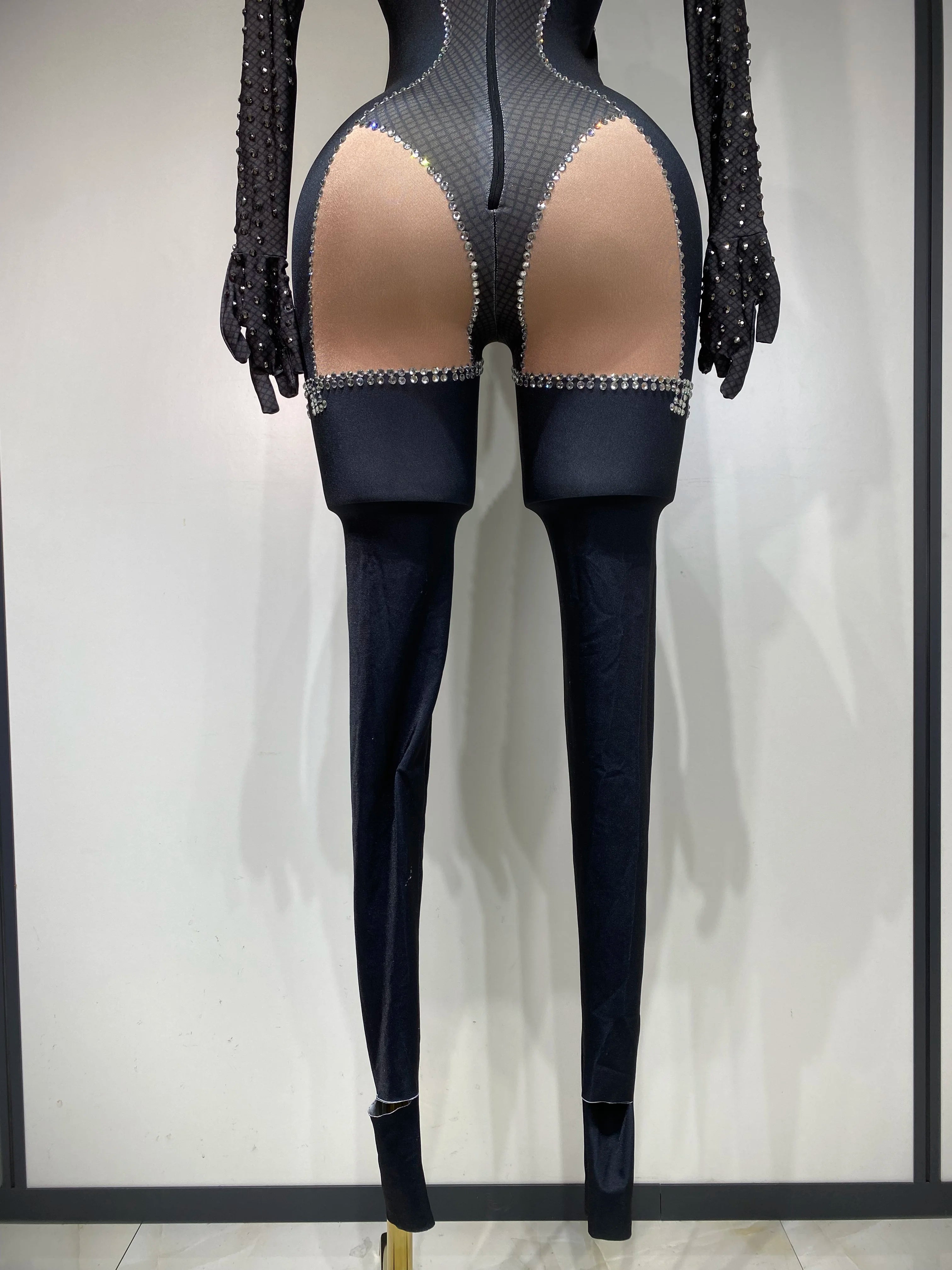 Jumpsuit Malla Diamantes Brillante