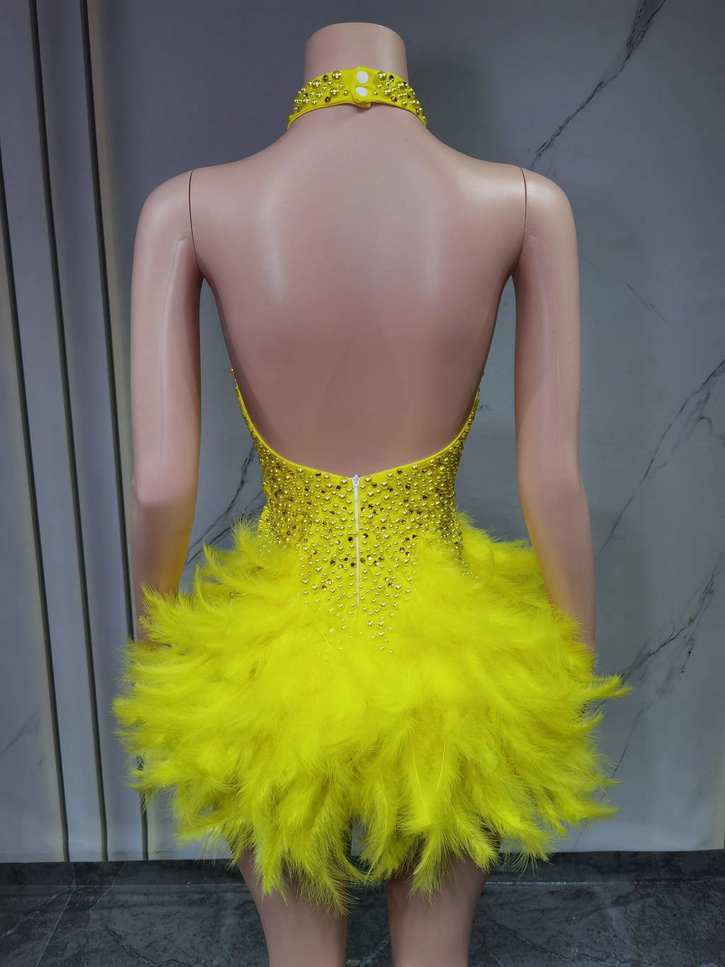 Vestido Danza Plumas