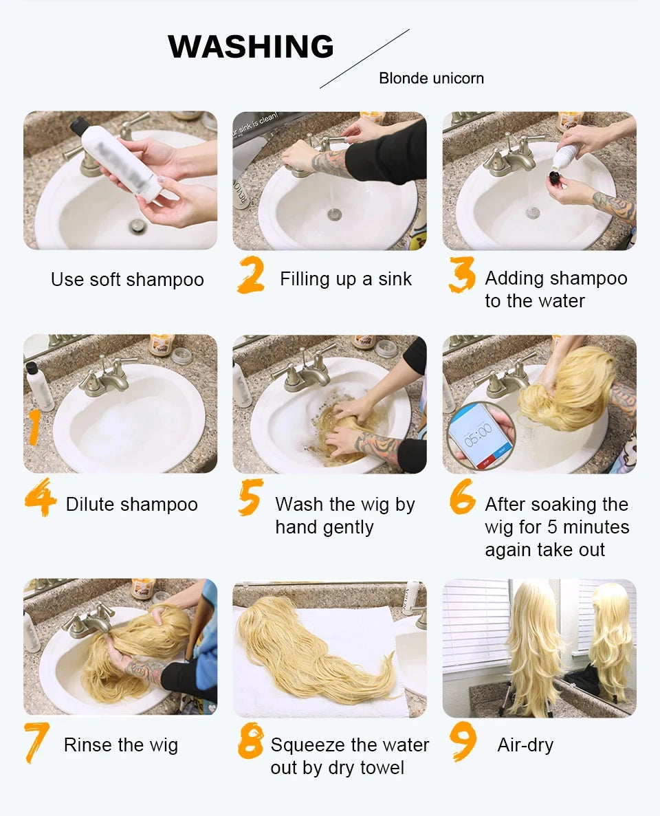 Peluca Rosa Ondas Larga 26 Pulgadas