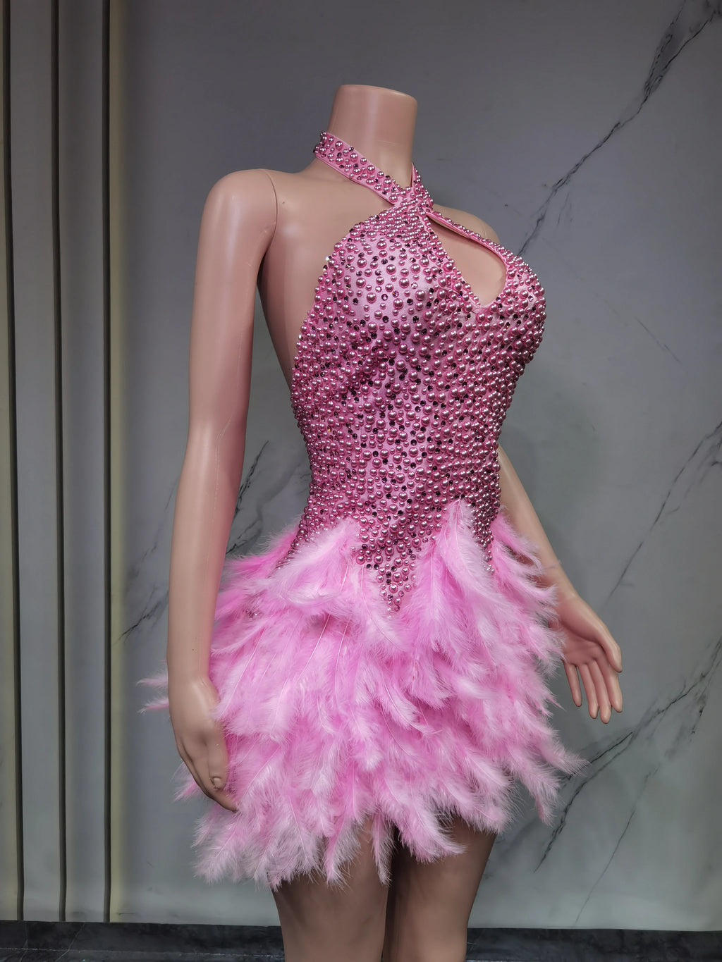 Vestido Danza Plumas