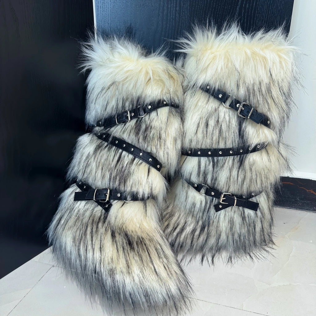Botas Invierno Peluche Y2K