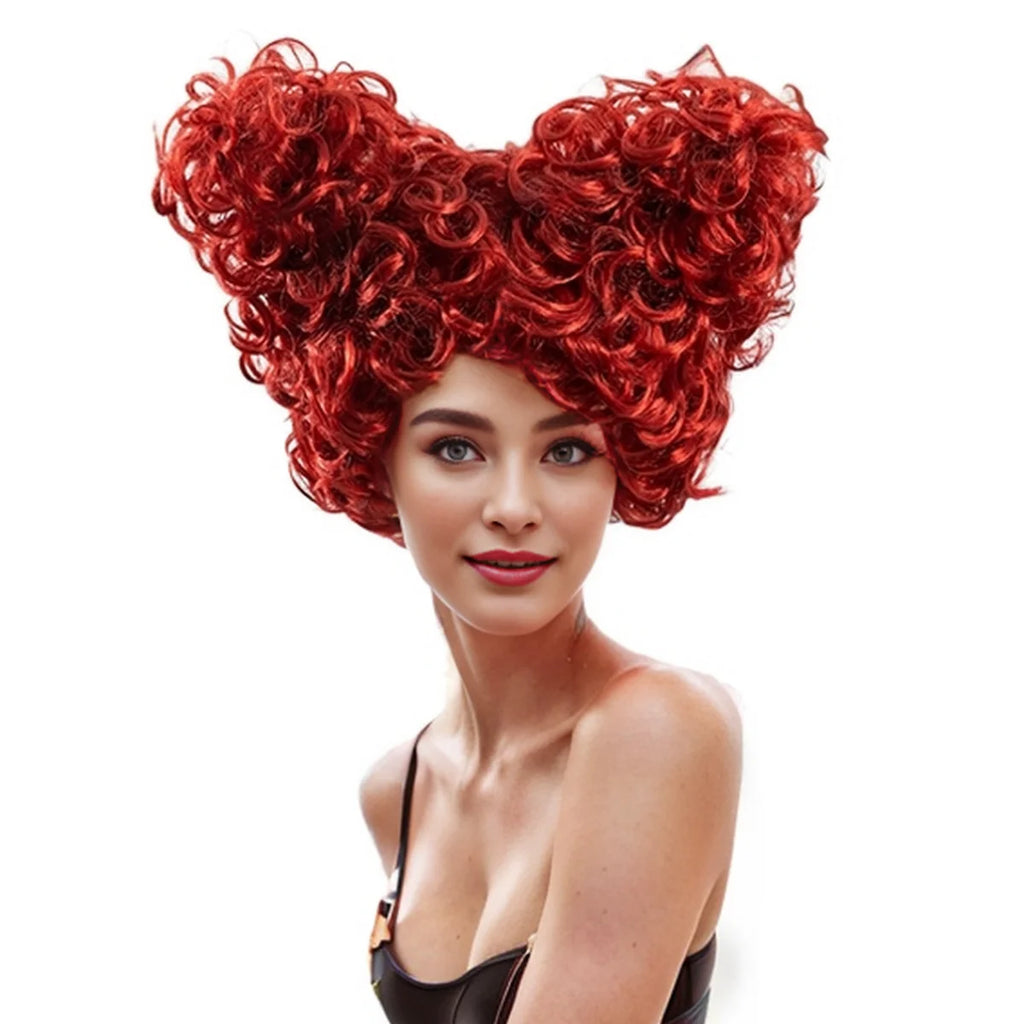 Peluca Roja Rizos Dos Moños